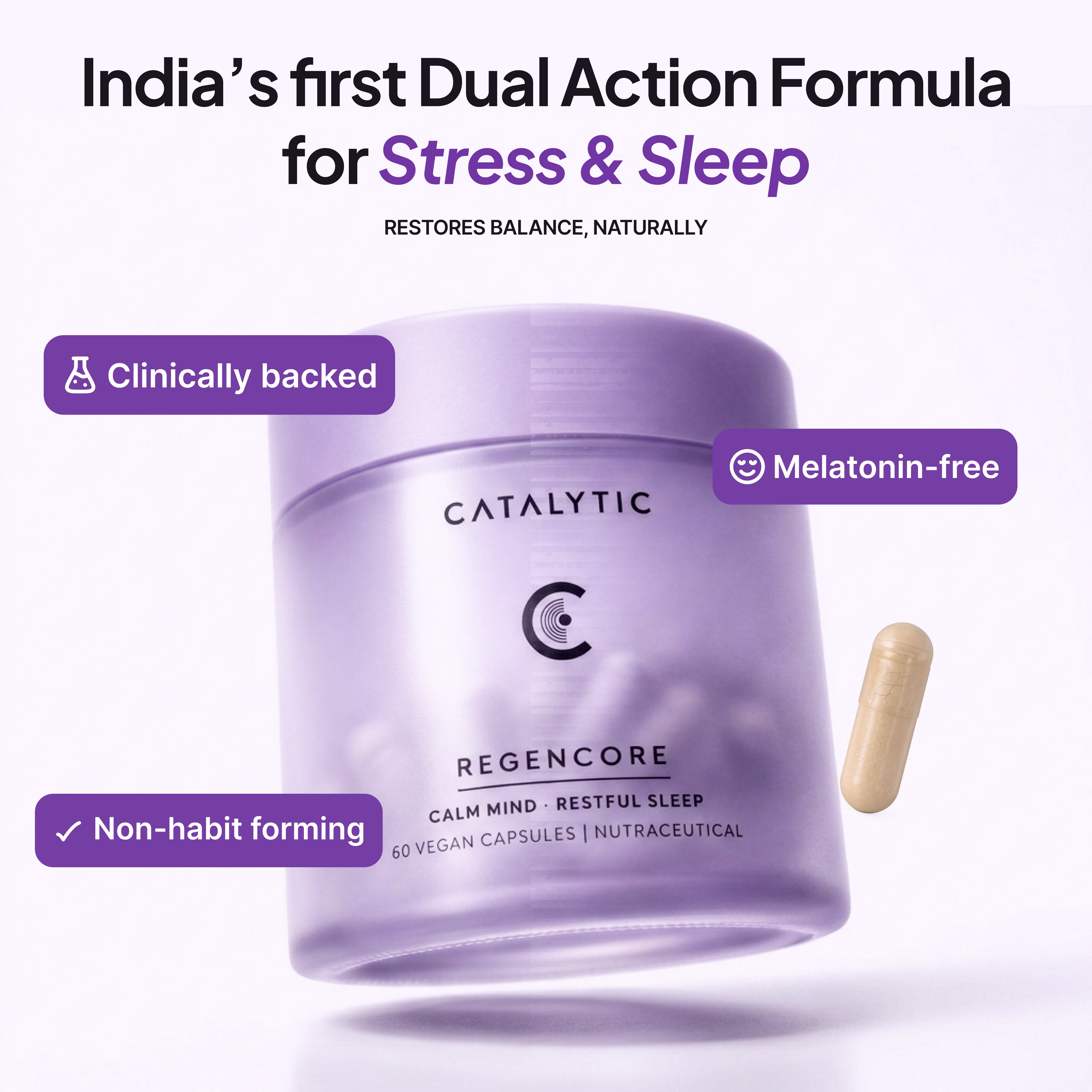 RegenCore™ | India’s first Stress & Sleep Capsules