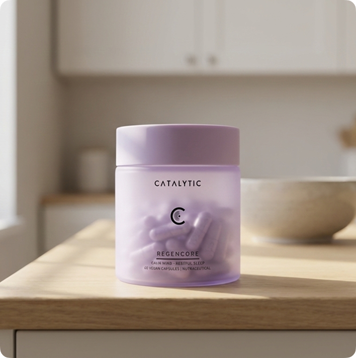 Catalytic RegenCore jar on a kitchen countertop